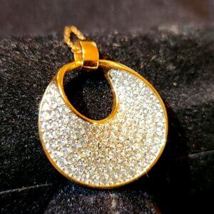 Swarovski gold crystal necklace